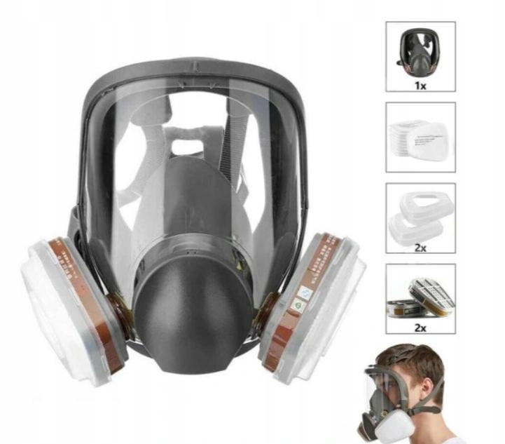 PEŁNA MASKA PRZECIWGAZOWA LAKIERNICZA 6800 ZESTAW Marka inny