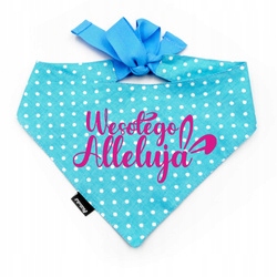 Levně Velikonoční tyrkysová Nákrčník pro veselého psa Aleluja Psiakrew S