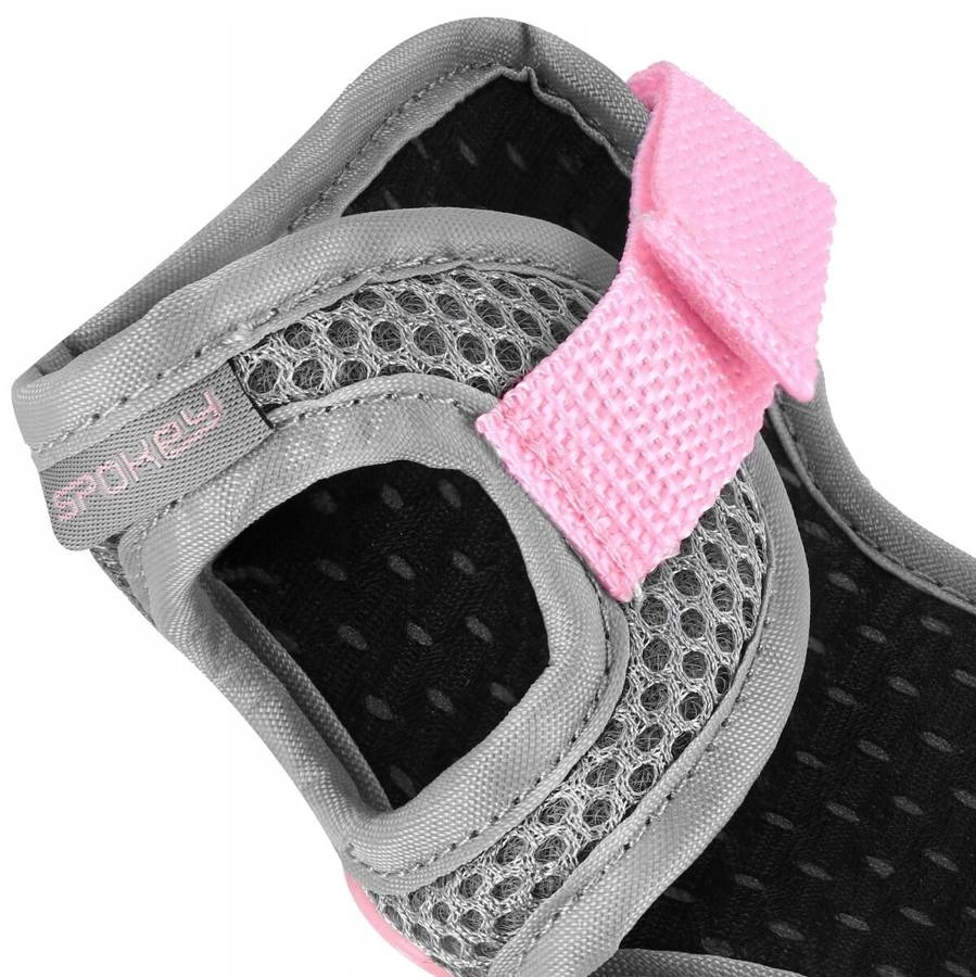 SPOKEY Zestaw 6 szt. Ochraniaczy Dla Dzieci Na Rolki Rower Hulajnogę L Kolor różowy