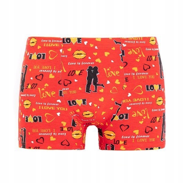 

C8008 Red Czerwone Męskie Bokserki 4XL.