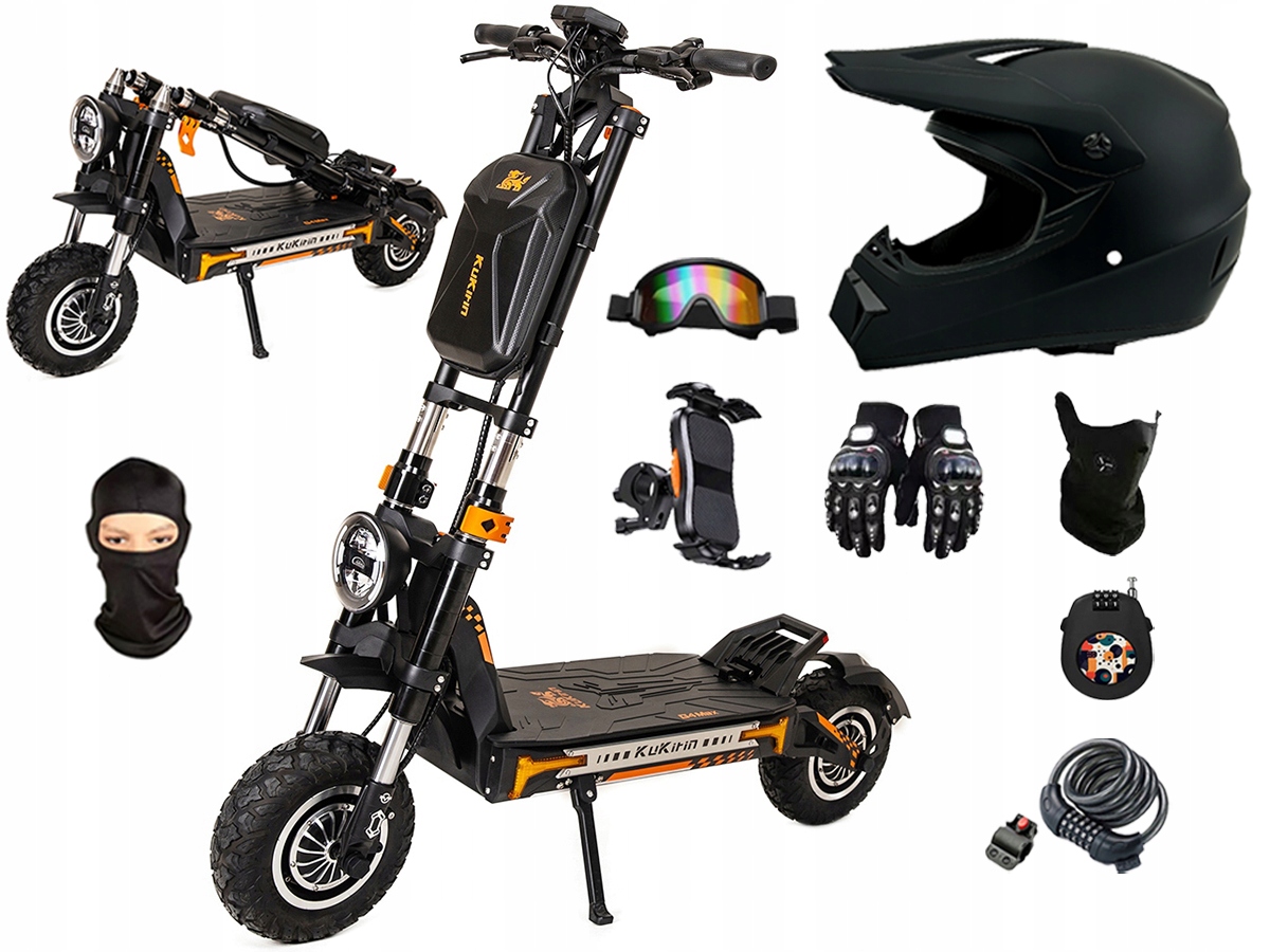 KuKirin G4 Max terenowy pojazd elektryczny 3200W 60V 35Ah podwójny silnik 12" Pl