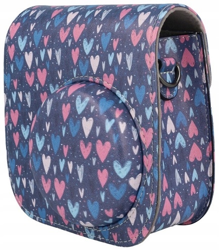 Pokrowiec futerał do INSTAX Mini 11 serca granat /80150779 Marka Modus