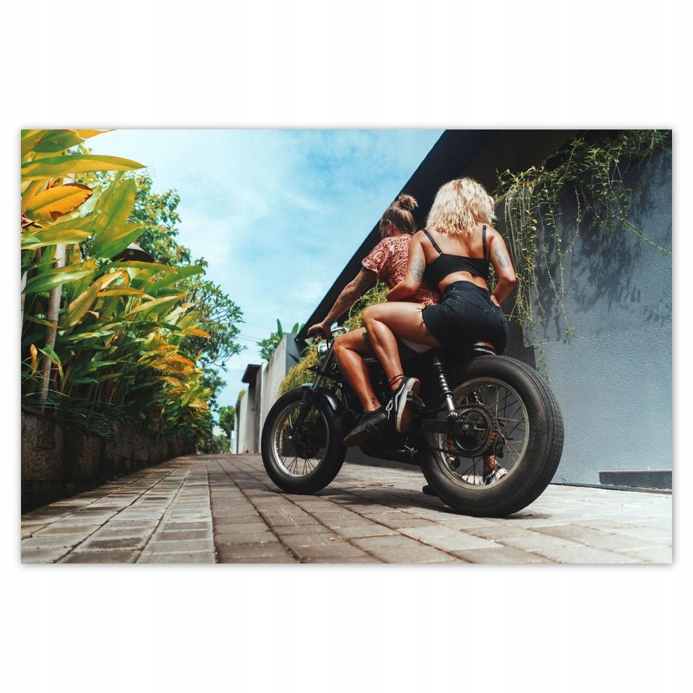 

Plakaty 60x40 Zakochana para Motocykl