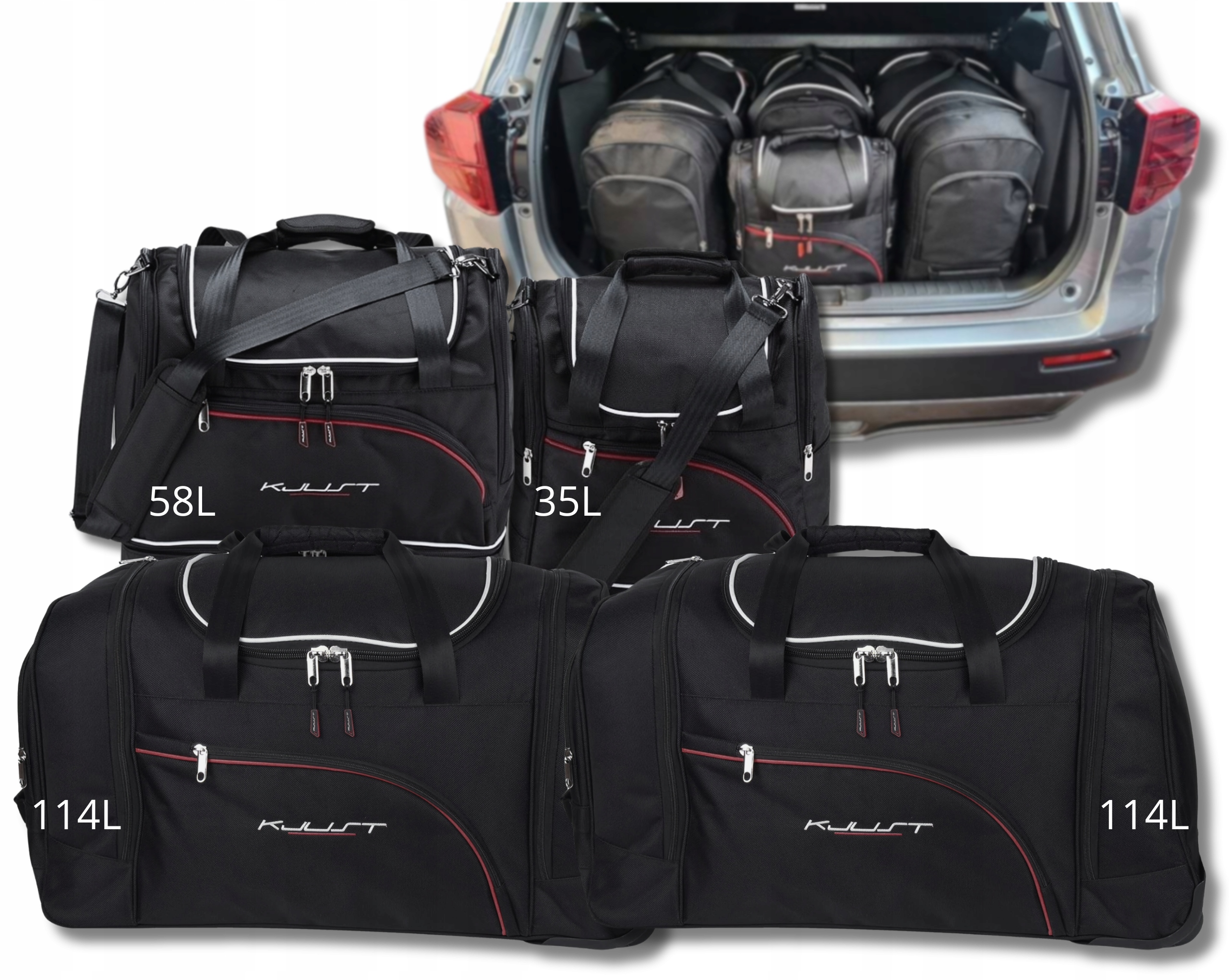 Cestovná Taška Do Kufra Suzuki Vitara 2015-2020 4 ks