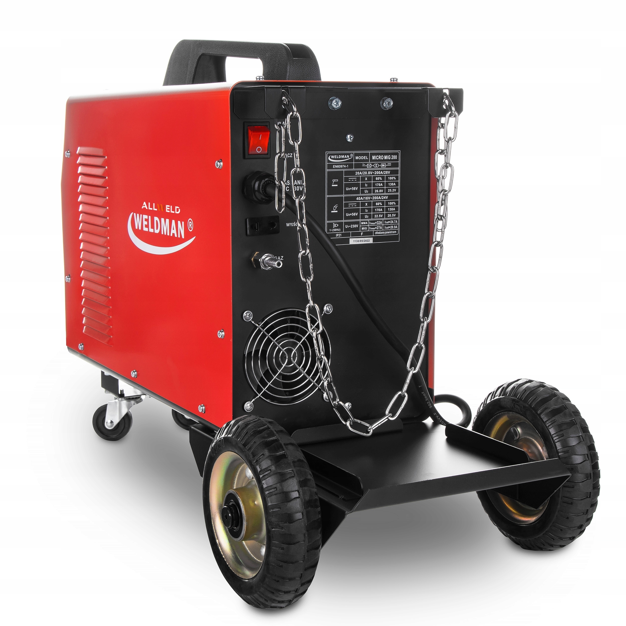 SPAWARKA INWERTOROWA INWERTER WELDMAN MIG 200 MAG MMA ALUMINIUM 200A IGBT Marka Weldman