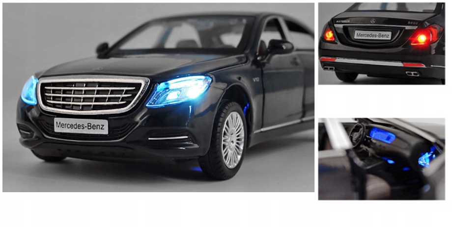 MERCEDES MAYBACH S600 METALOWY MODEL SAMOCHODU 1:32 DŹWIĘK ŚWIATŁO Rodzaj pojazdu samochód osobowy
