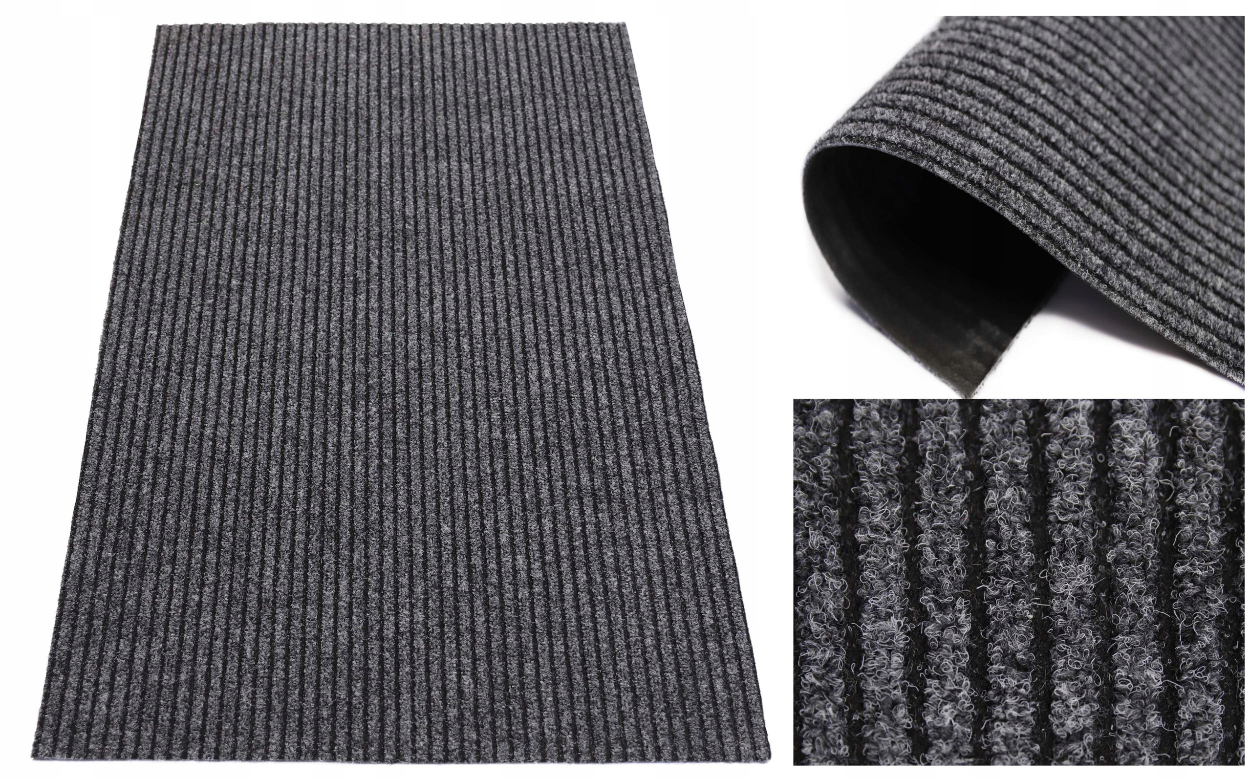 Rohožka Pod Dveře, Protiskluzová, Šedá 140X200