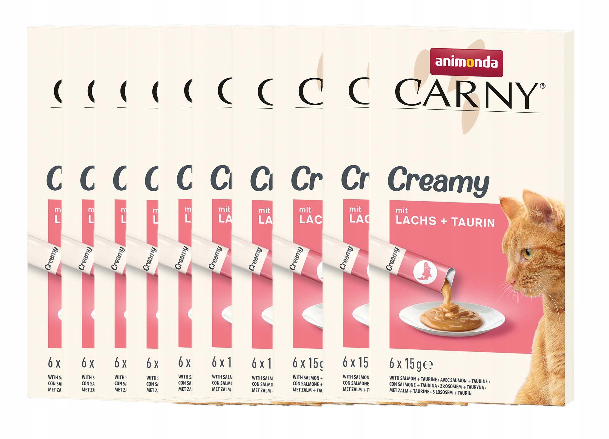 Animonda Kot Creamy 11 ks – losos 66 x 15 g
