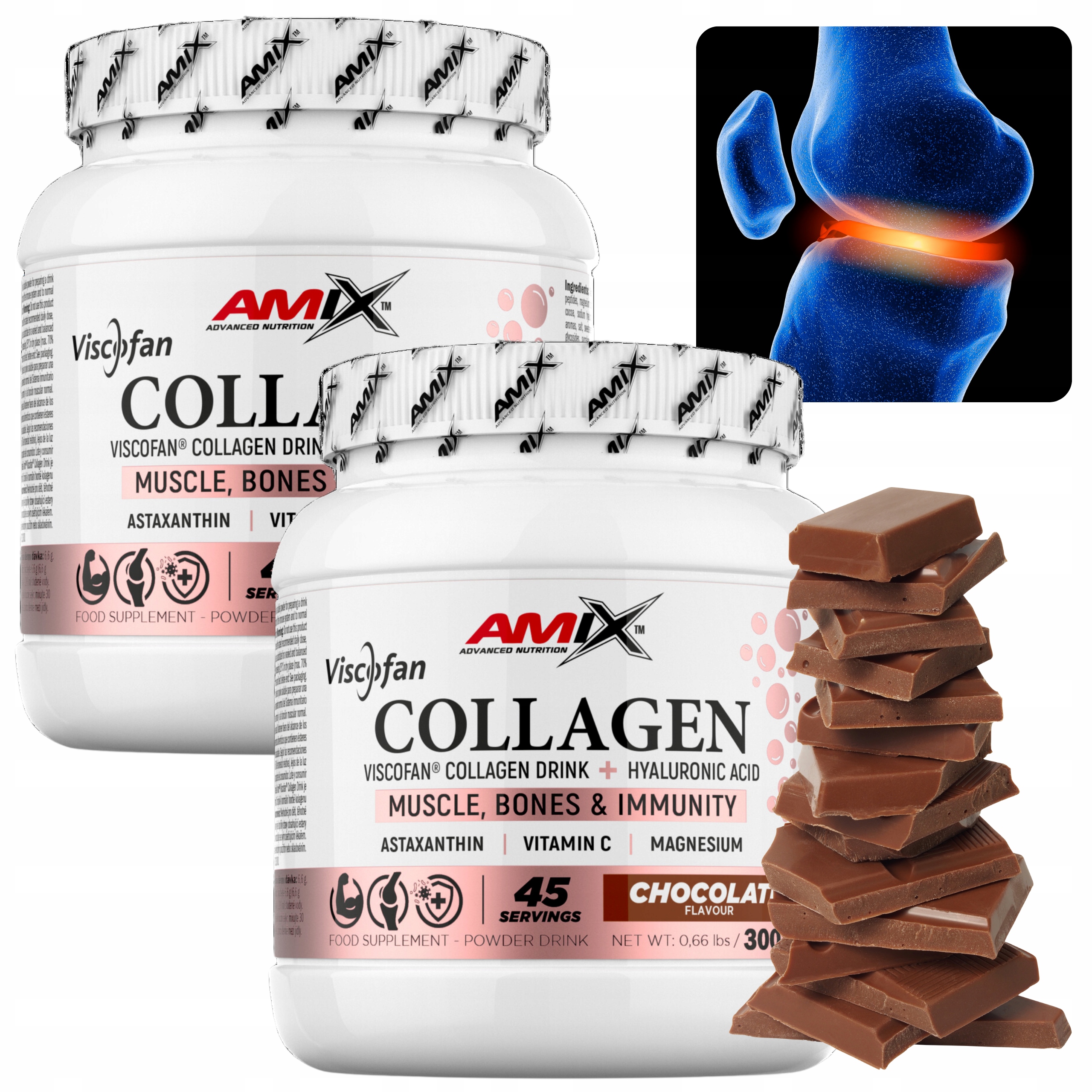 Silný Kolagen na klouby Hovězí vitamín C na pití Kyselina hyaluronová Collagen