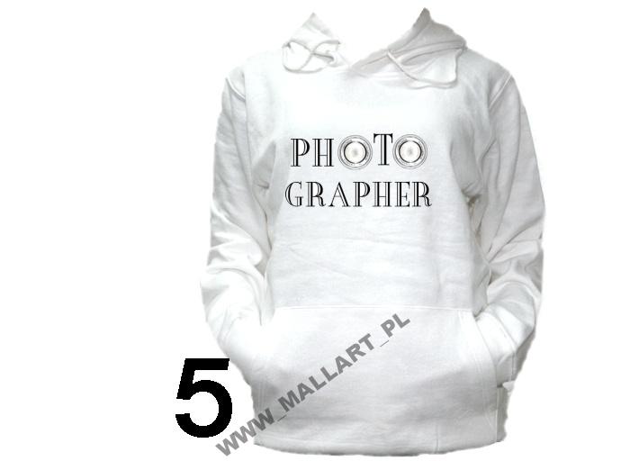 

Bluza Kaptur Fotograf Aparat Obiektyw Wzory