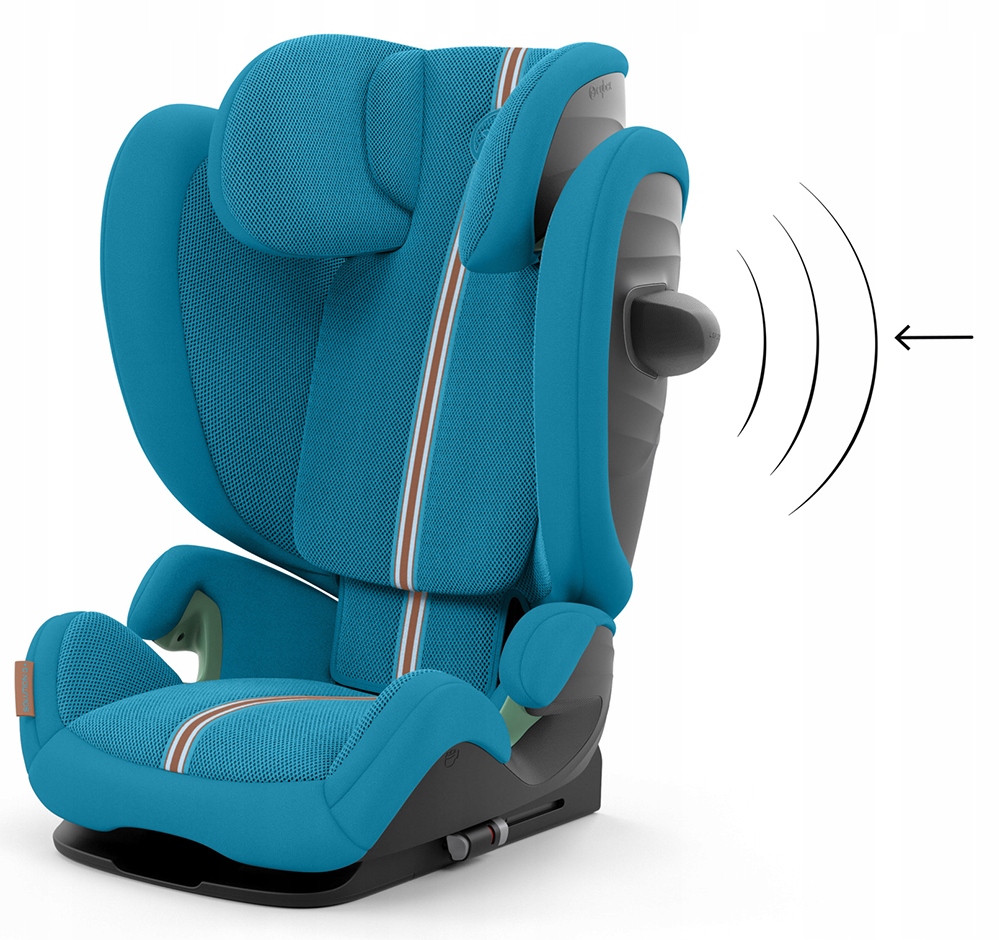 Fotelik Cybex Solution G Plus i-Fix 100-150cm ADAC Beach Blue Szerokość produktu 59 cm
