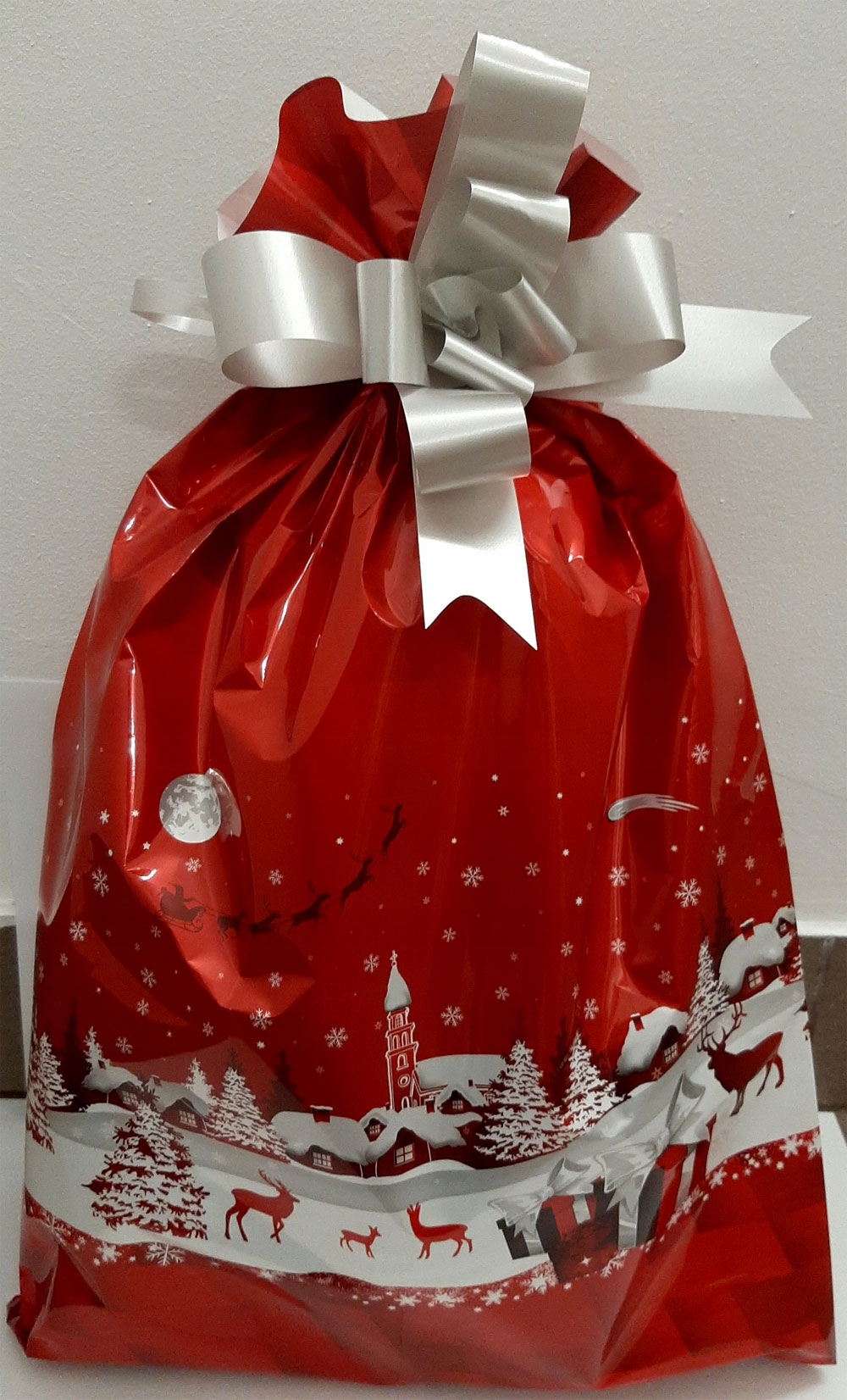 OZDOBNA ŚWIĄTECZNA TOREBKA + KOKARDKA 53CMx32CM Rodzaj torebka