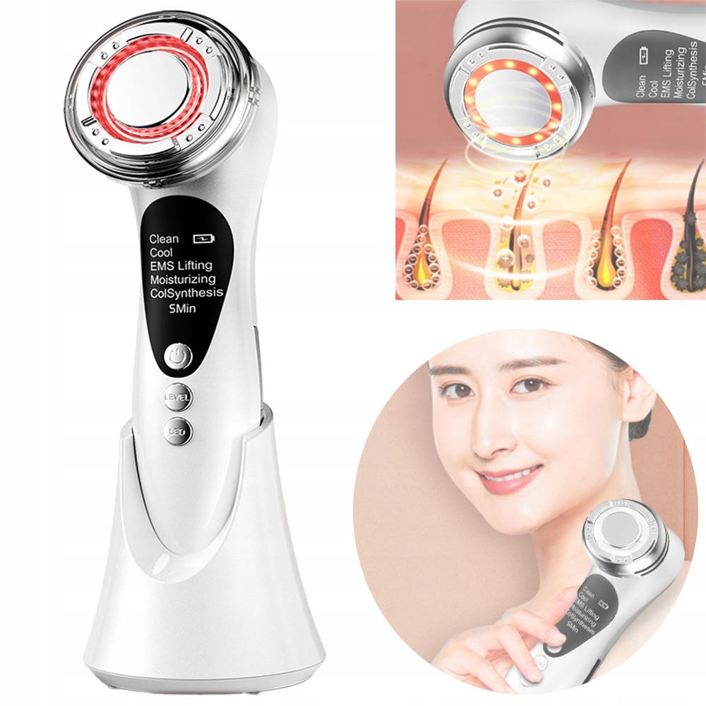 Mezoterapia Bezigłowa Lifting Twarzy Stravo Facelumi Ems 5W1