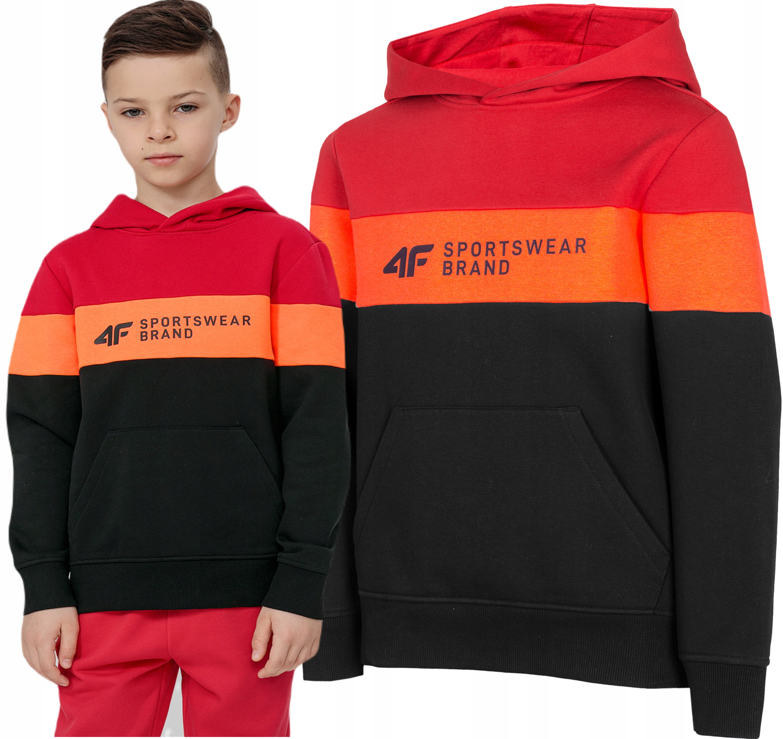 

Bluza Dziecięca Z Kapturem 4F Sportowa JBLM003 128