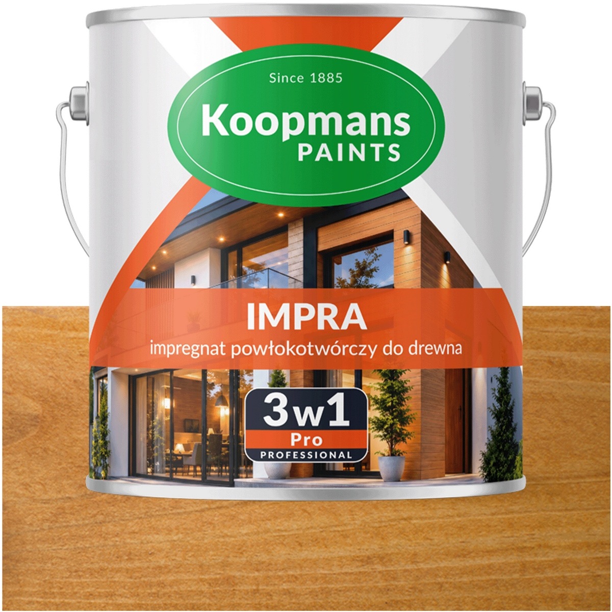 Koopmans Impra 3v1 Pro Lazura na fasádní dřevo 112 Dab Portugalská 2,5L