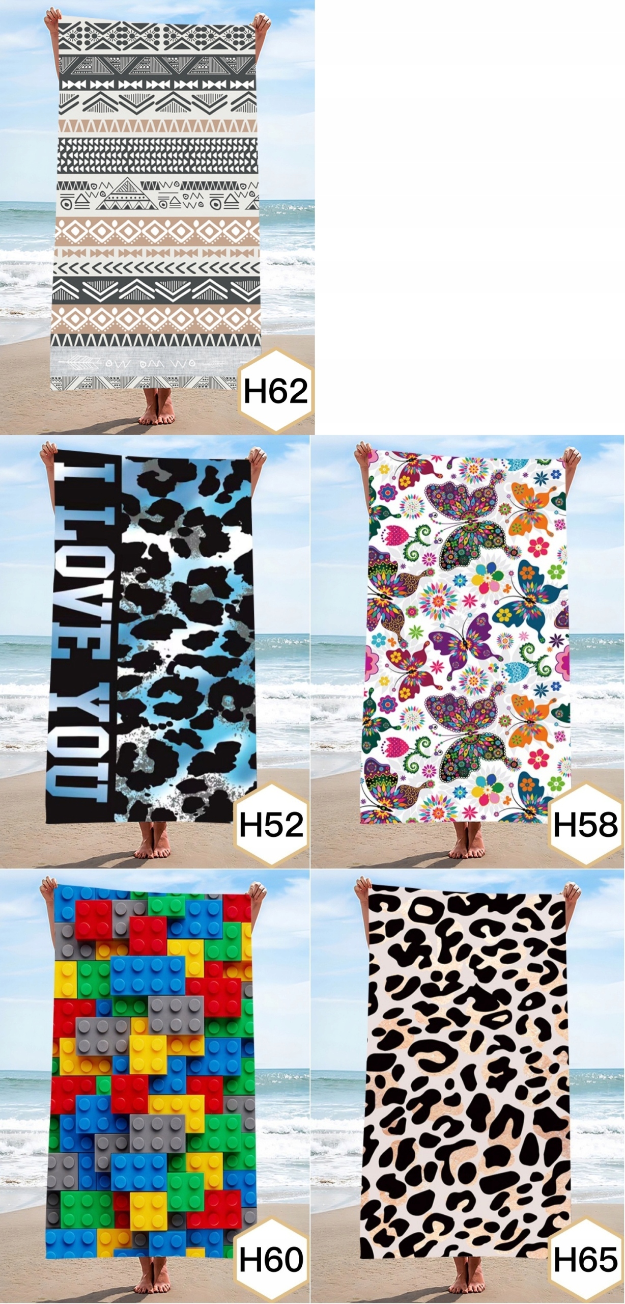 RĘCZNIK PLAŻOWY DUŻY KĄPIELOWY SUMMER RĘCZNIKI XL Średnica/szerokość 70 cm