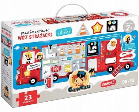 

Czuczu Puzzle Z Dziurką Wóz Strażacki 23 el 2lata+