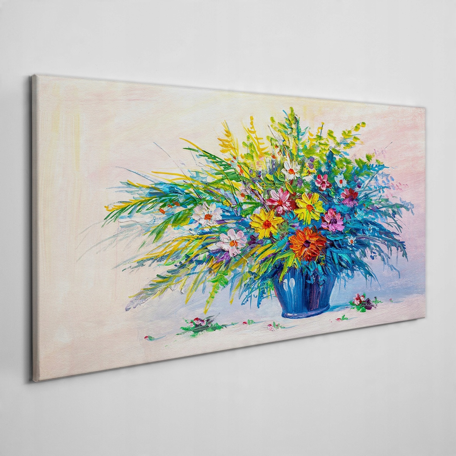 

Nowoczesny foto-obraz na płótnie Kwiaty 120x60 cm