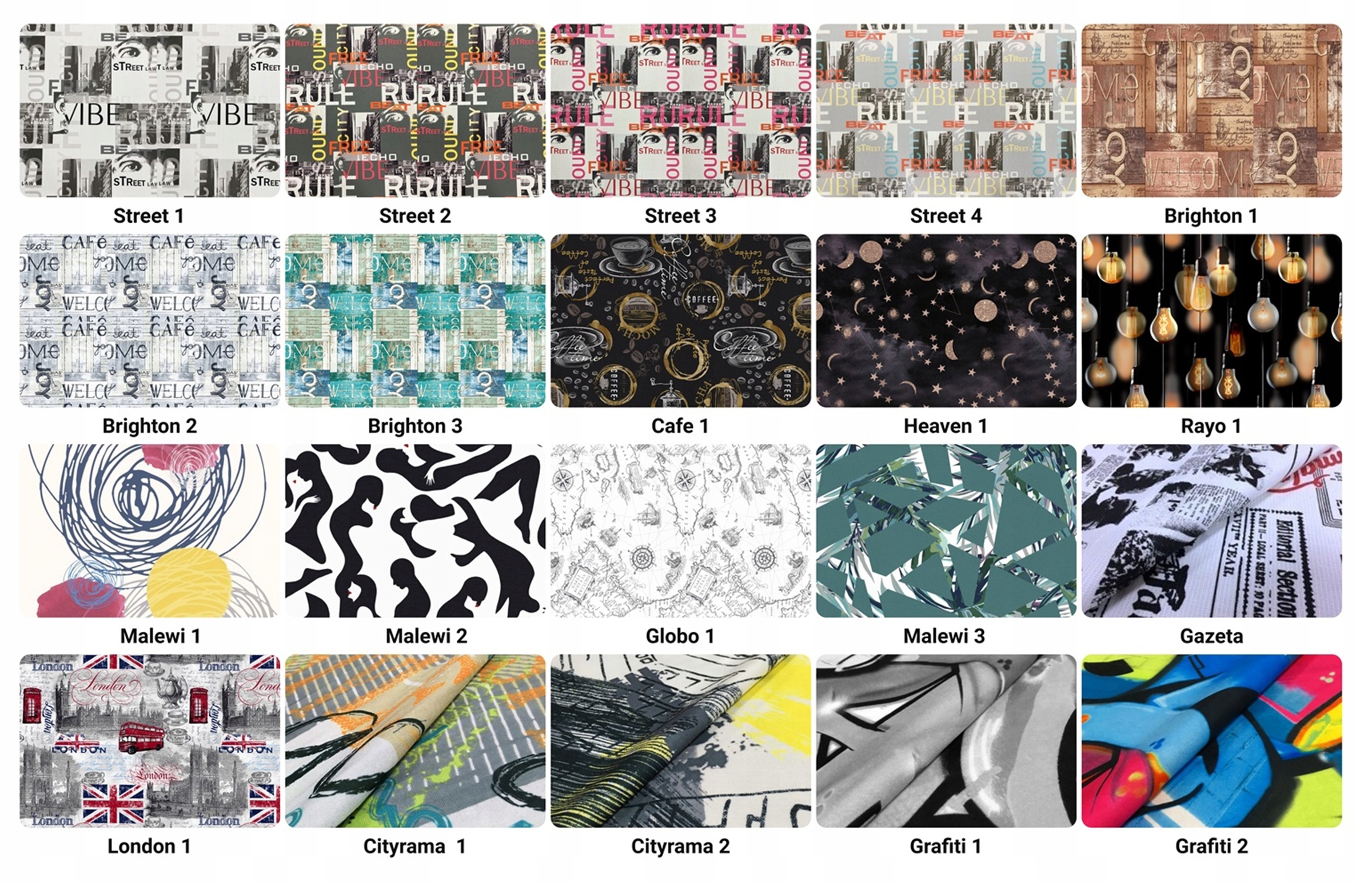 Pufa puf podnóżek siedzisko Ari Print Family Meble Wysokość mebla 41 cm