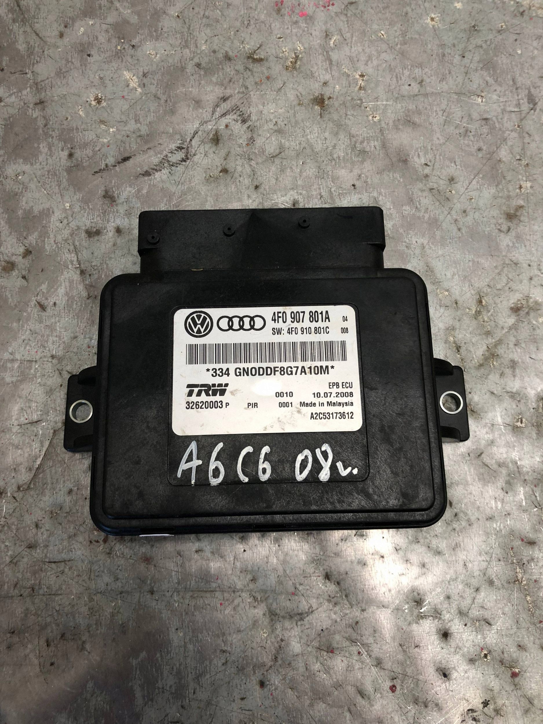 module control unit electric brake AUDI A6 C6 4F0907801A