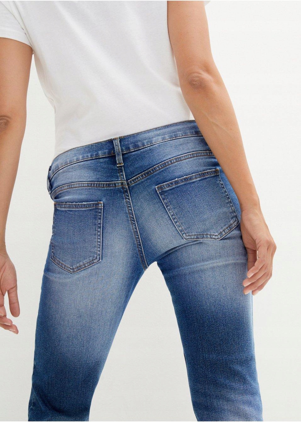 JEANSY CIĄŻOWE PRZETARCIA__42 Materiał dominujący bawełna