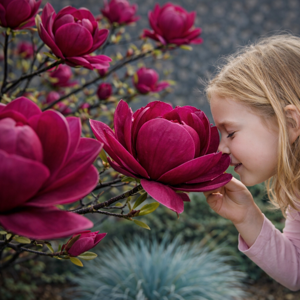 Magnolia 'GENIE' - БОРДОВЫЕ ТЮЛЬПАНЫ