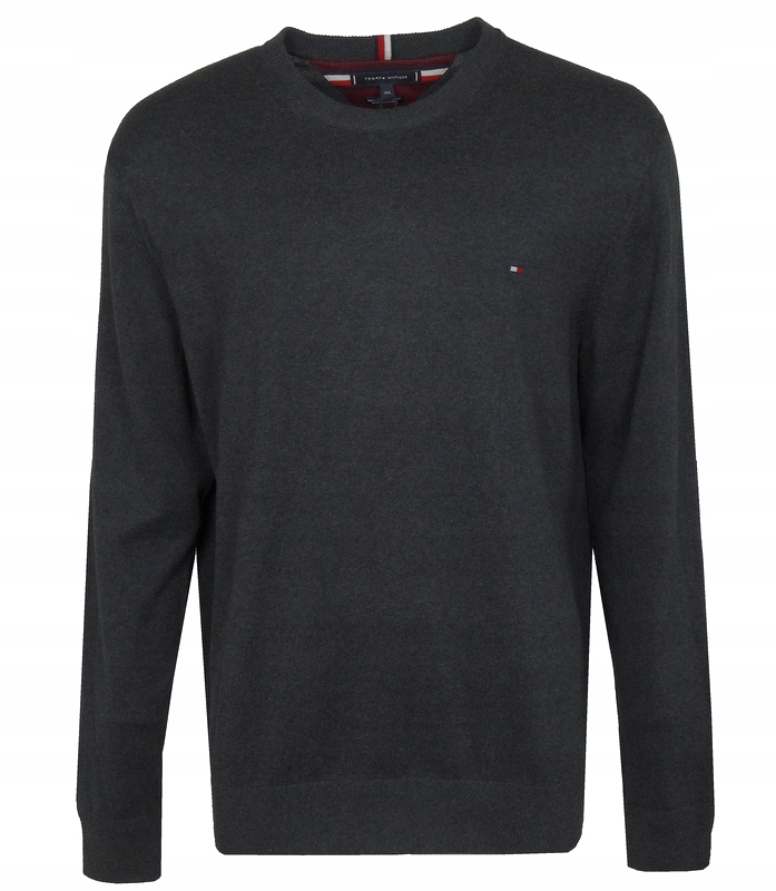 Tommy Hilfiger pánský svetr, šedý s kašmírem, S