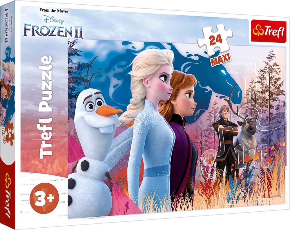 Puzzle Frozen 2 Maxi 24 elementy Magiczna Wyprawa 14298 Trefl Kraina Lodu-Zdjęcie-0