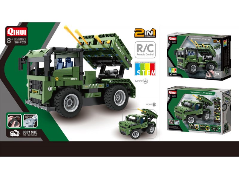 

Jeep Wojskowy Wyrzutnia Rakiet 2w1 Sterowany 2,4Gh