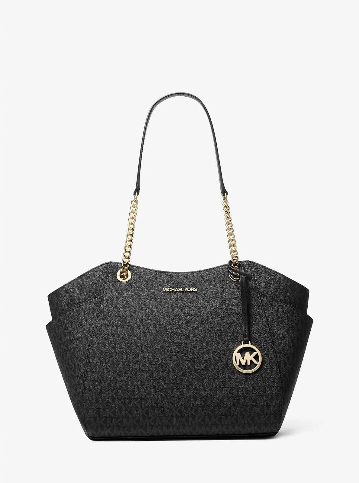 Michael Kors dámská kabelka Jet Set Signature Large Logo černá