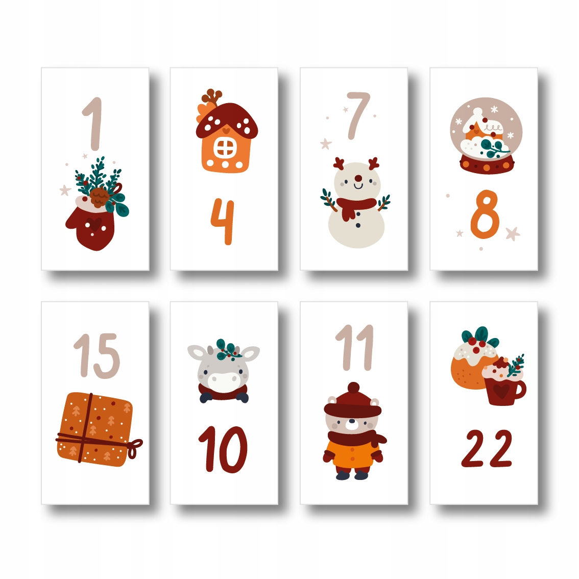 KALENDARZ ADWENTOWY DIY TOREBKI + NAKLEJKI eco Marka inna