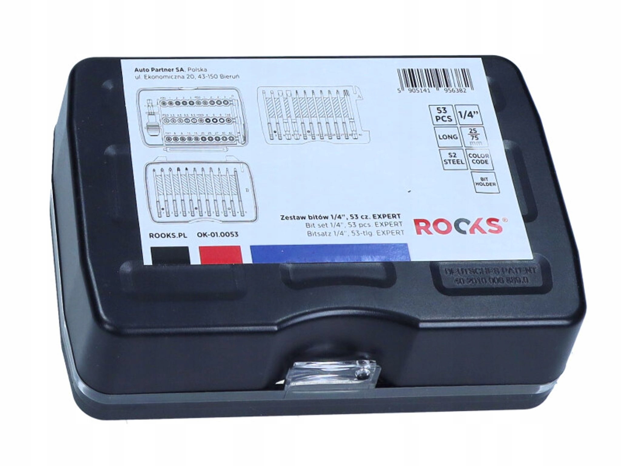 Rooks 93B053 Sada Bitů 1/4, 53 Ks Expert