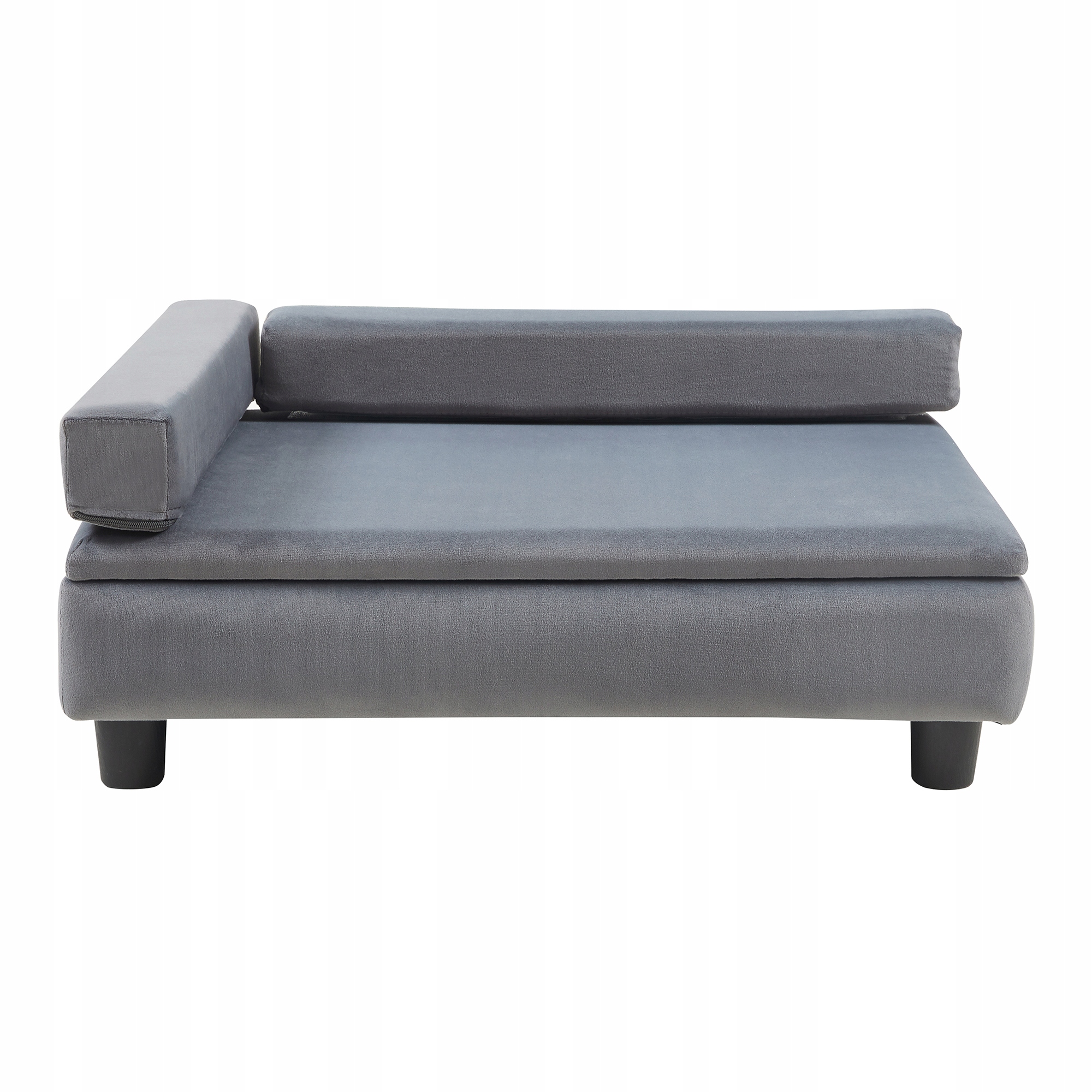 Levně Pelíšek pro zvířata Salkonssad 60x45x24 cm sametové šedé