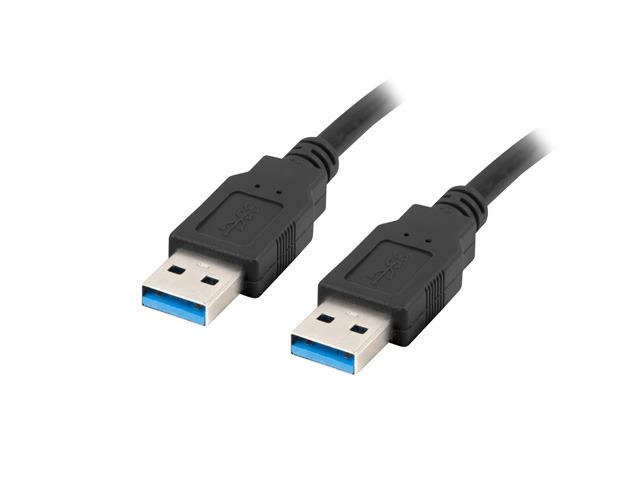 Kabel USB Lanberg CA-USBA-30CU-0018-BK czarny 1,8 m