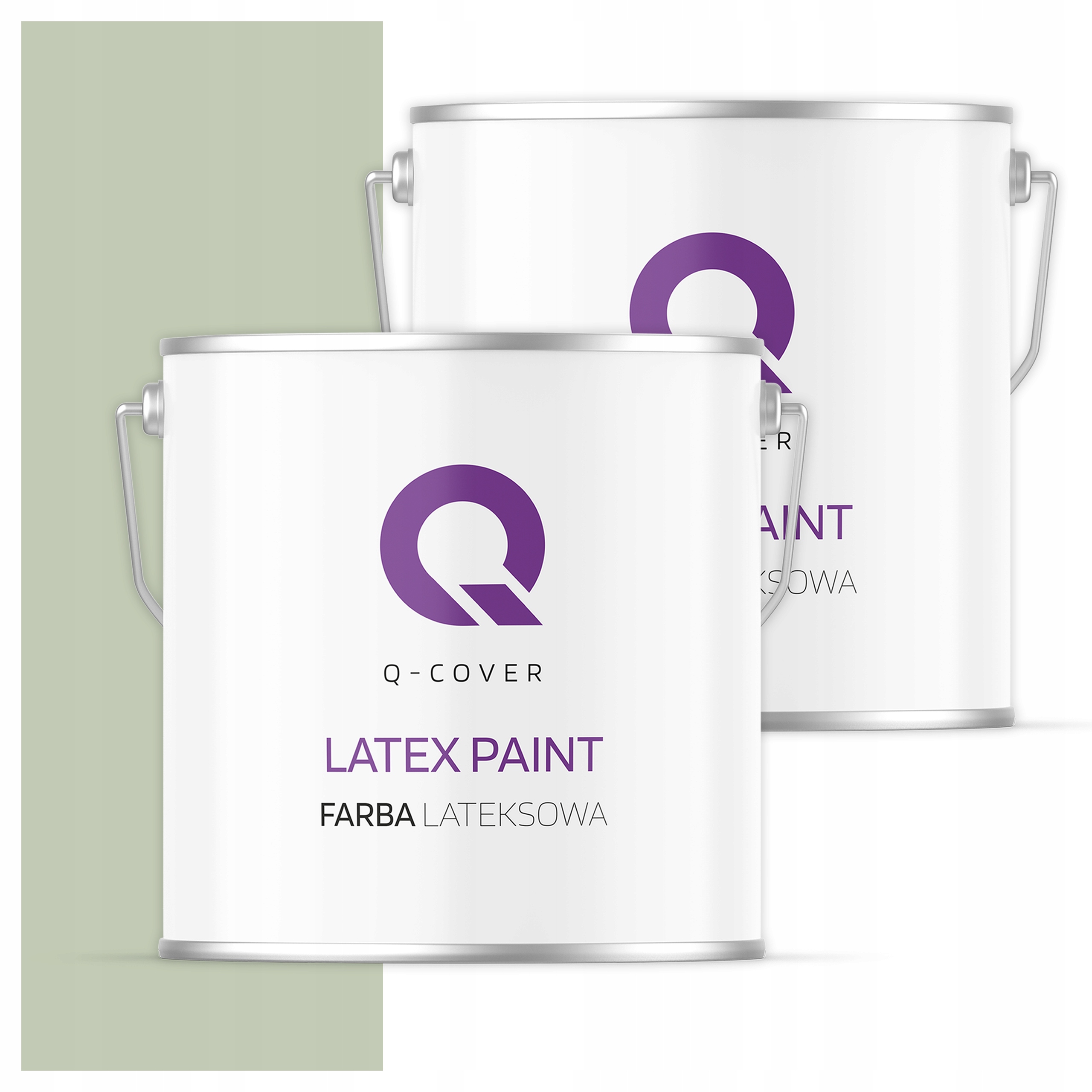 Latexová vnútorná stropná farba 5L Hlboká matná zelená svetlá H2157