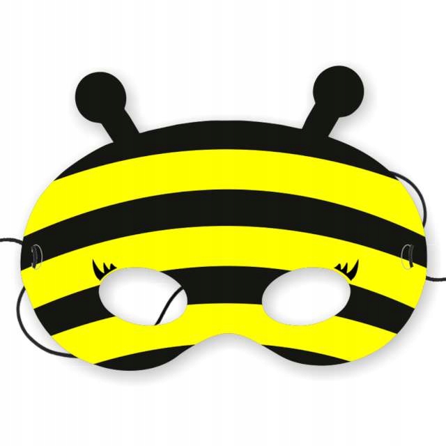 MASKA papierowa PSZCZÓŁKA karnawał BAL przedszkole DZIEŃ PSZCZÓŁ
