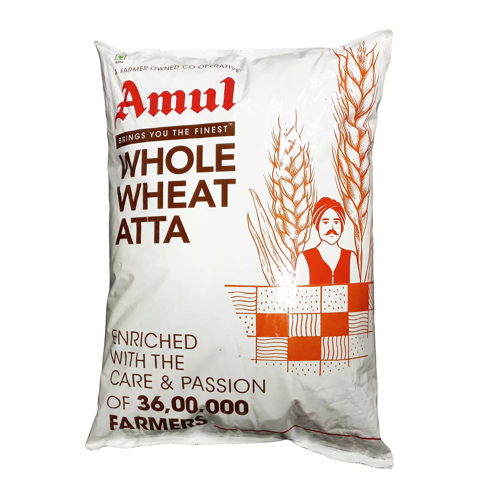 Levně Celozrnná mouka Whole Wheat Atta Amul 10 kg