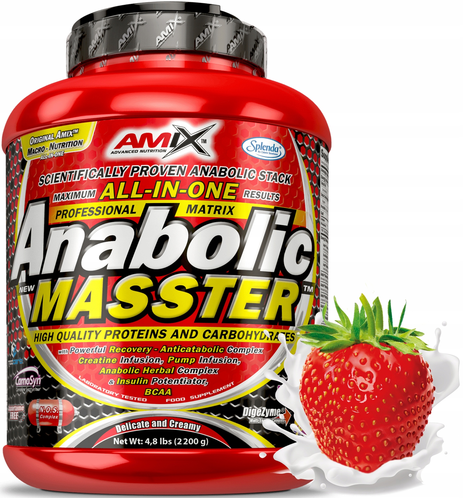 Amix Anabolic Masster 2200g Bulk Gainer Jahoda