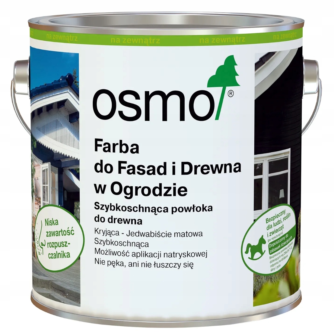 Osmo Barva pro fasádní fasády a dřevo v zahradě Světle Šedá 7535 2,5L