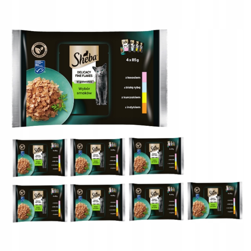 Sheba Delicacy Mix Smaków w galaretce 32x85g