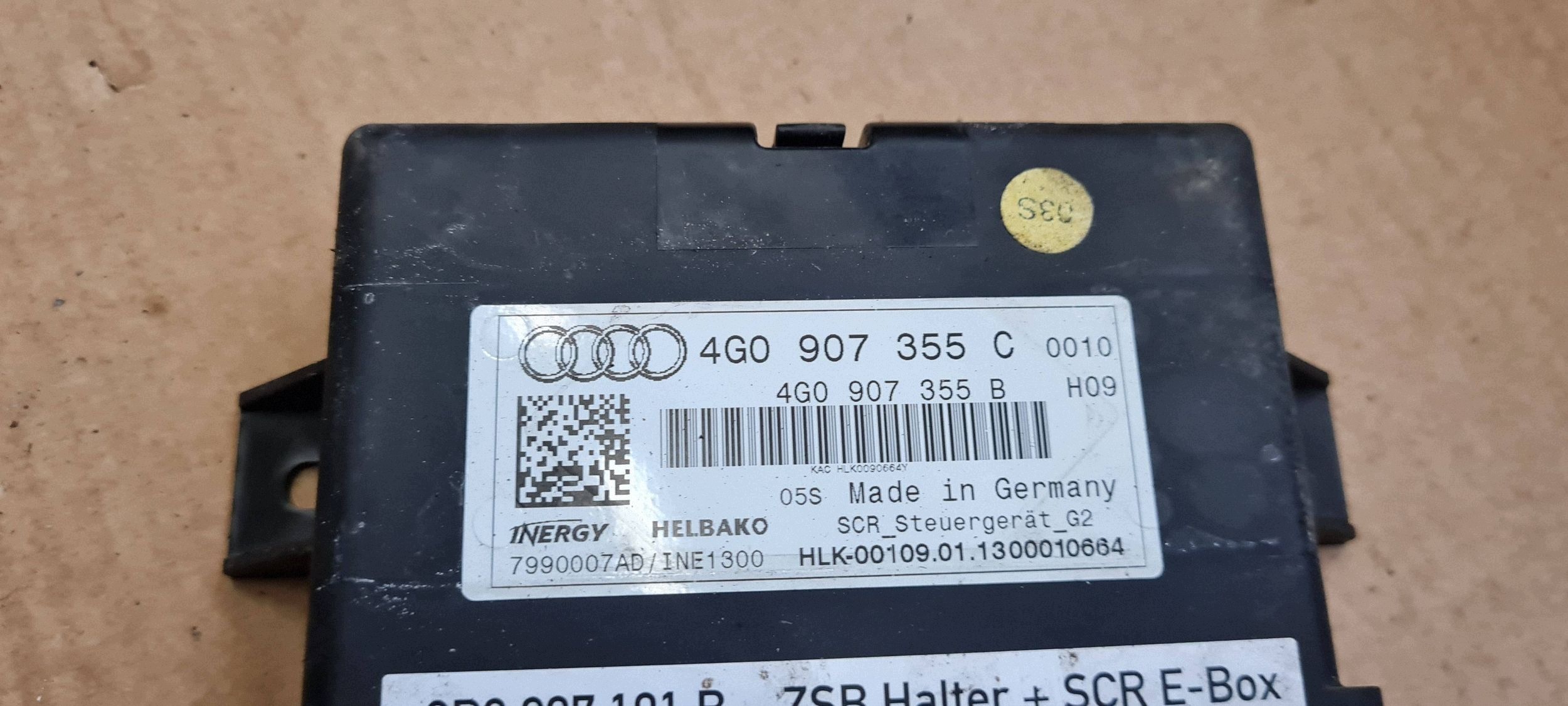 Q5 8R SQ5 LIFT module control unit ADBLUE 2.0 TDI 4G0907355C A7 4G A6 C7 4G