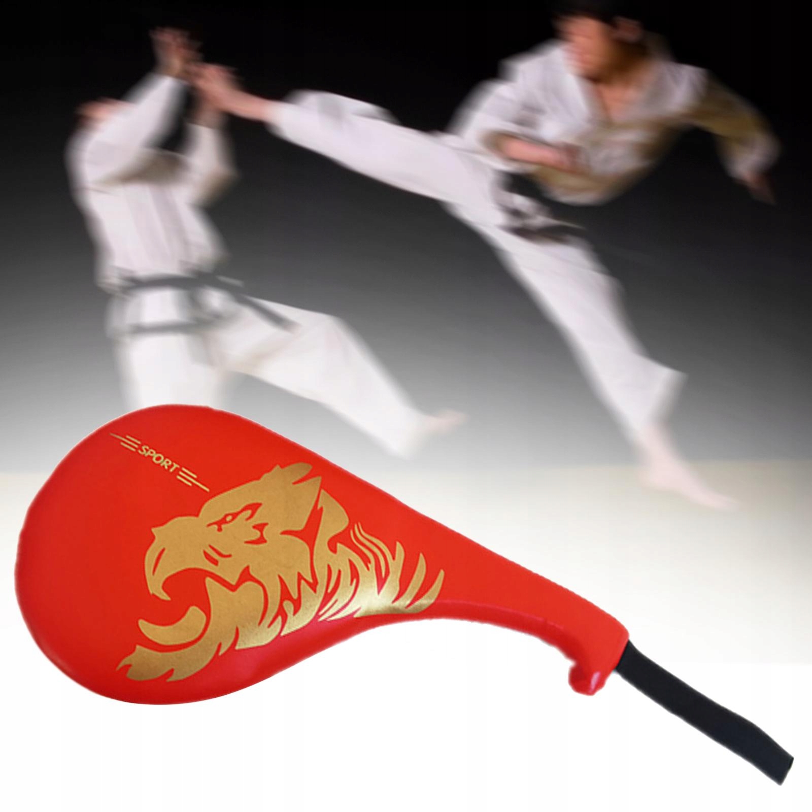 Taekwondo Kick Pad Strike Boxing Pad Przenośny cel Tkd Kick Cheetah Red Marka inna