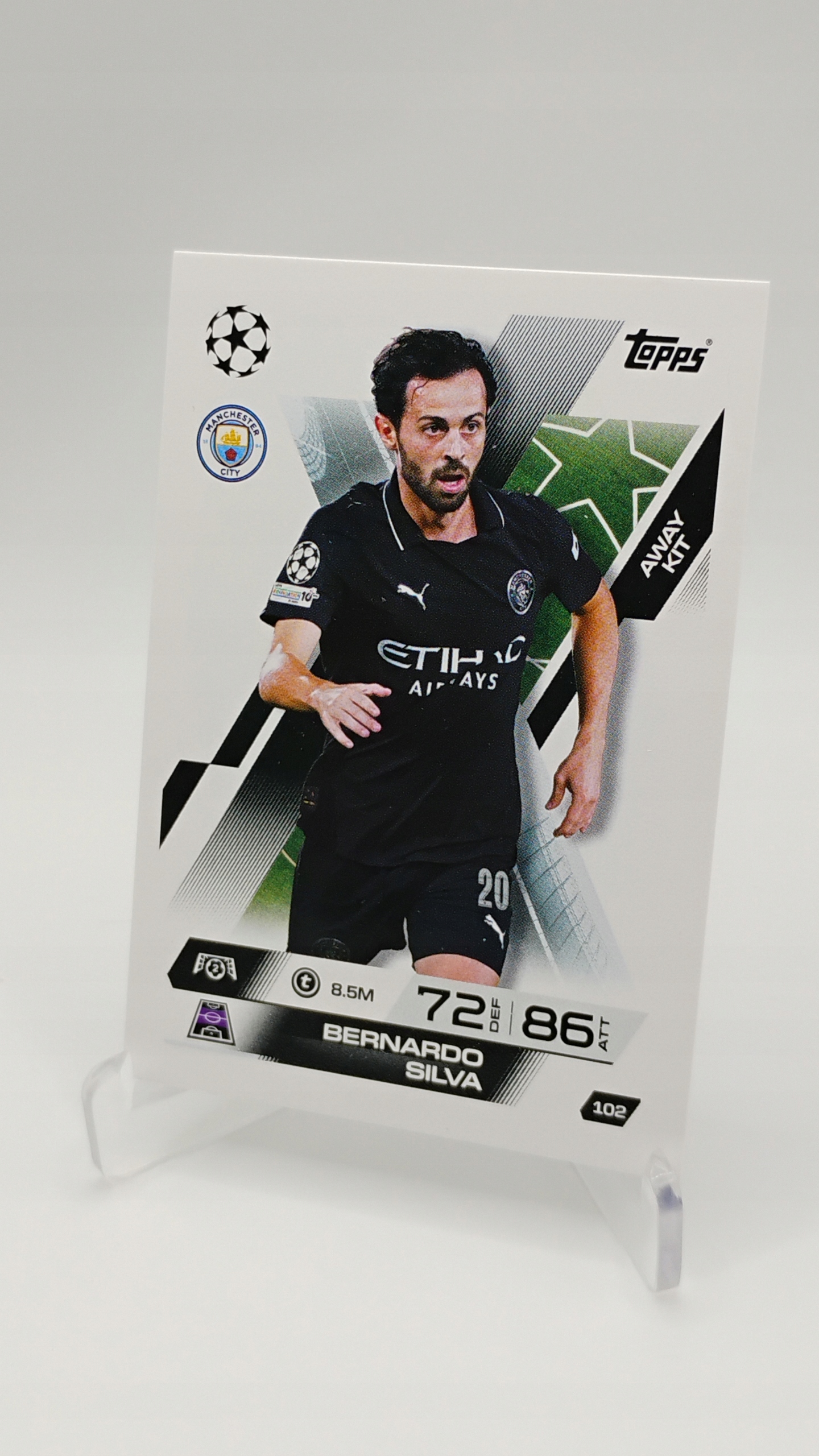 Topps Match Attax Extra 2025-2026 Away Kit 102 Bernardo Silva Manchester