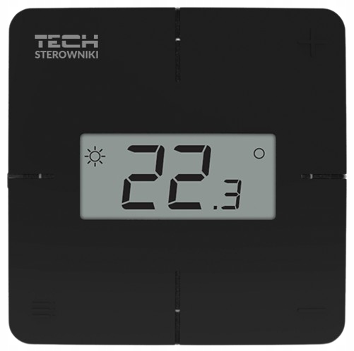 Tech Bezdrátový Pokojový Regulátor R-8X, Černý