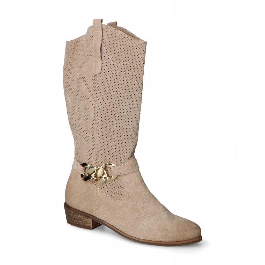 Kozačky Damiss 565 Cappucino velur 37