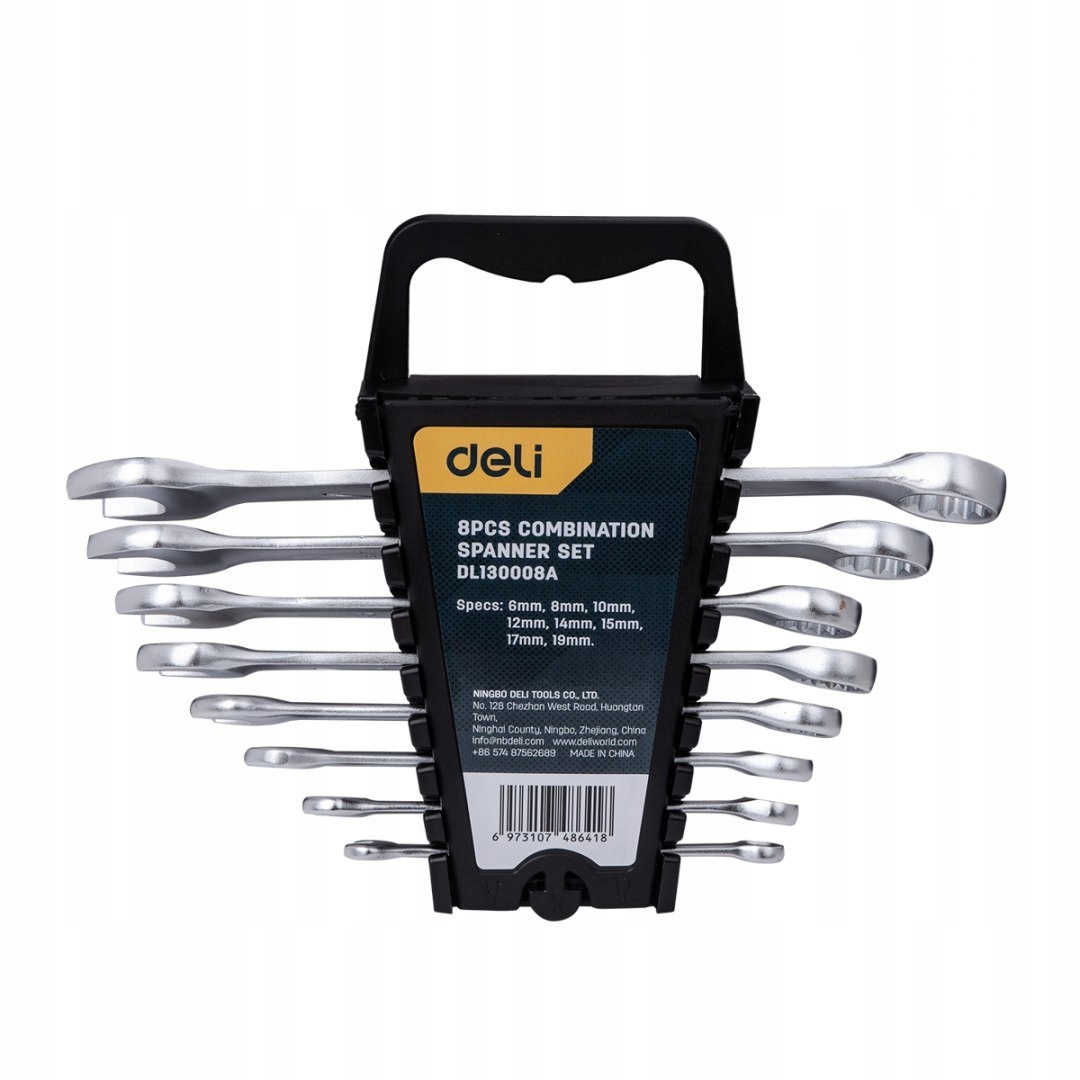 

Deli Tools Zestaw 8 Kluczy Płasko Oczkowych 6 19