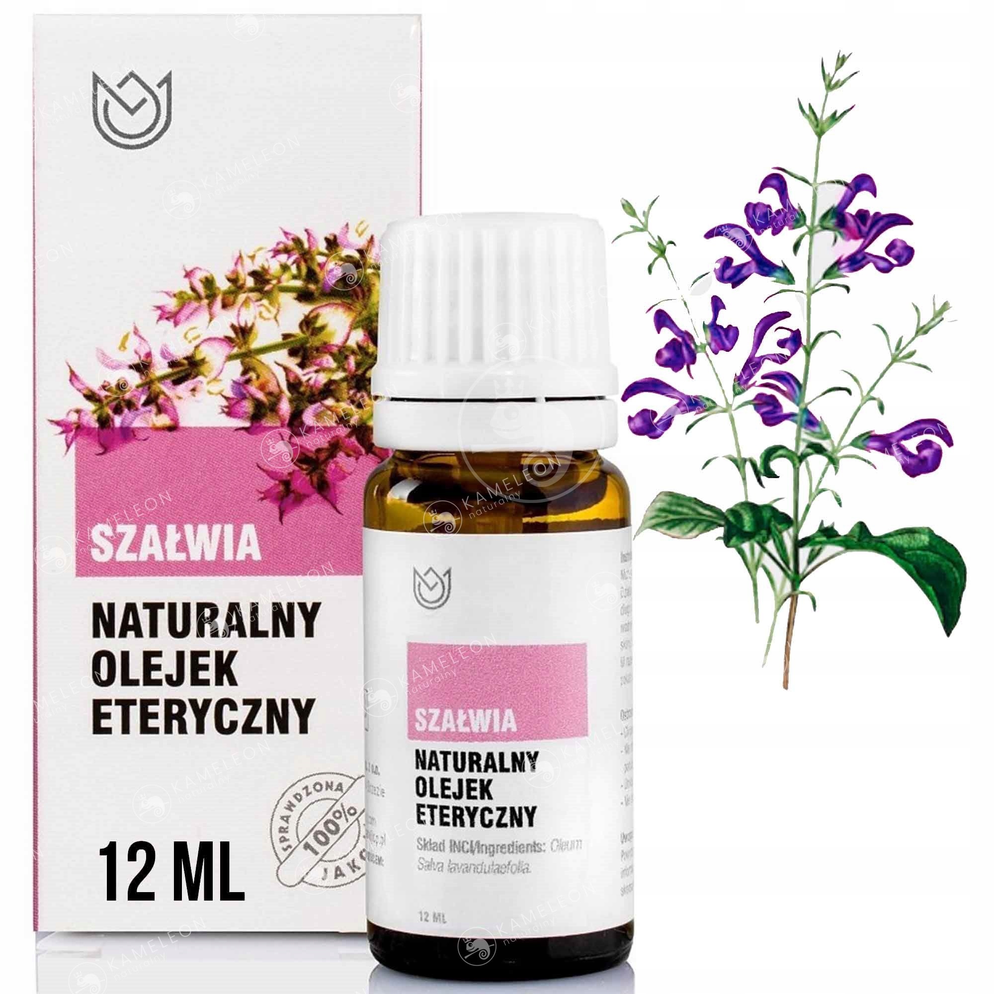 

Naturalny Olejek Eteryczny Szałwia szałwiowy 12ml