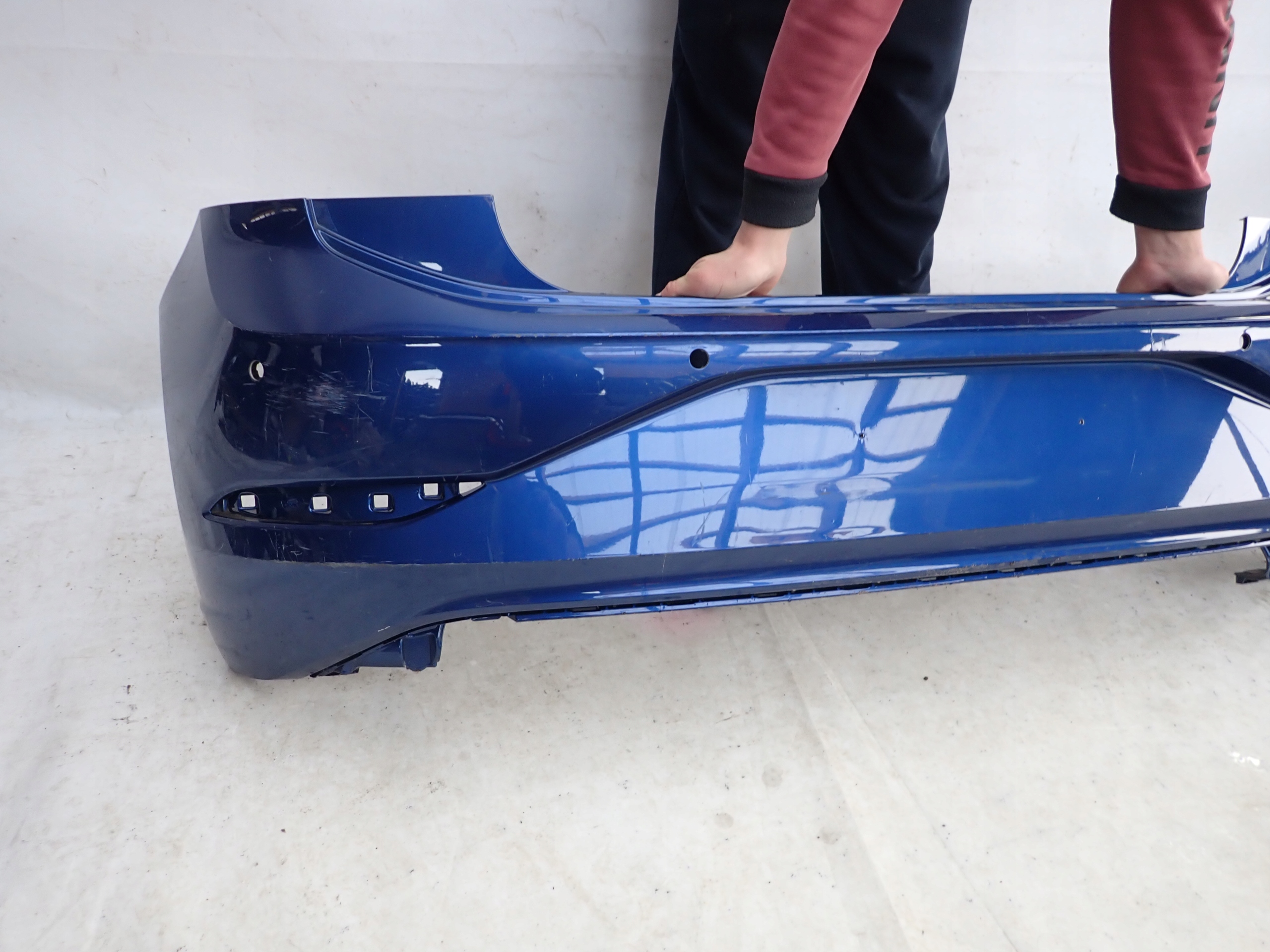 VW POLO VI 2G LIFT 21- bumper rear part rear PDC