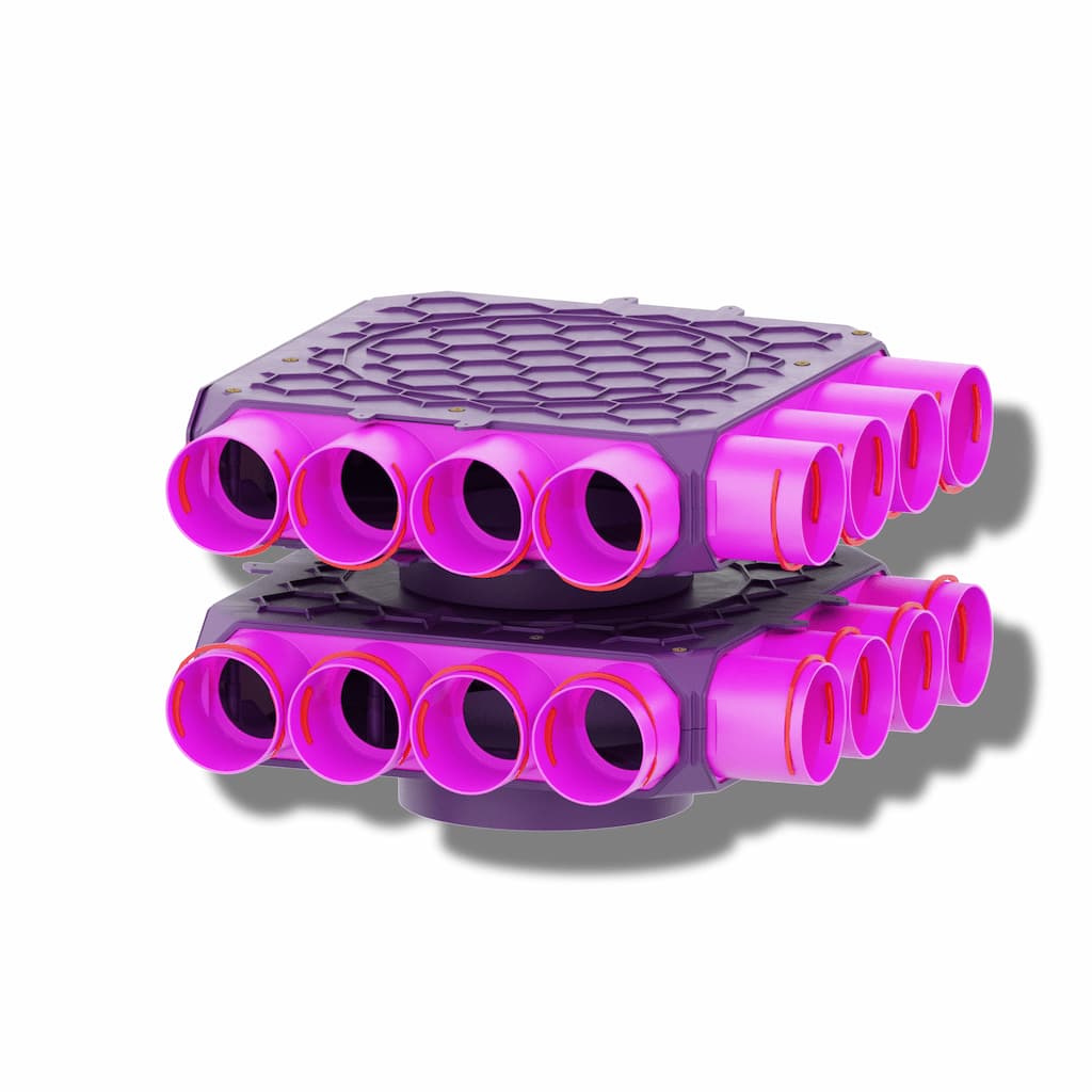 Dvouřadý úhlový rozdělovač 16-75-160 Max-vent