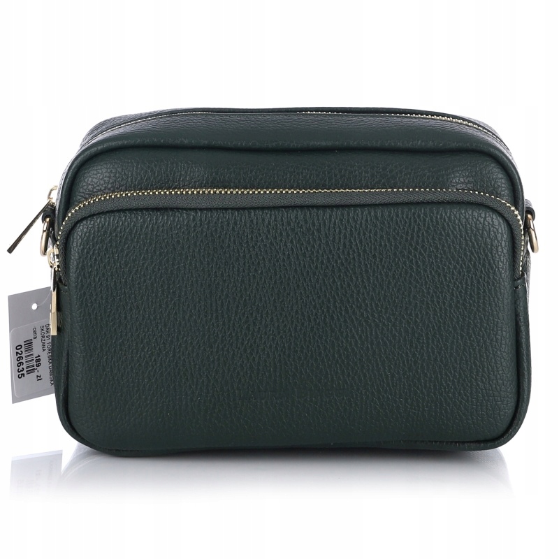 Borse In Pelle Dar 91 dámská kožená kabelka zelená kožená malá